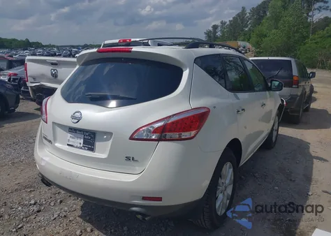 2012 Nissan Murano Sl from USA, damaged, VIN JN8AZ1MU8CW107963